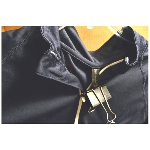 Houston Texans Men's Sz M Long Sleeve Collared Polo Shirt Navy Blue Zipper Neck - Picture 3 of 4